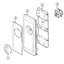 CONTROL Diagram and Parts List for CR151KWH  Crosley Microwave