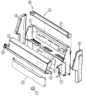 CONTROL PANEL Diagram and Parts List for GC3277WUWM  Maytag Range