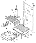 FREEZER COMPARTMENT Diagram and Parts List for NT218NFW  Norge Refrigerator