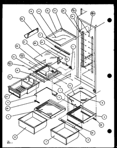 Section 7 Diagram and Parts List for SC25JP-7870114W  Amana Refrigerator