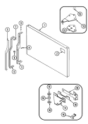 FREEZER OUTER DOOR Diagram and Parts List for GT19A43V  Admiral Refrigerator