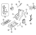 INTERNAL CONTROLS Diagram and Parts List for CM15K-7BS-NB  Magic Chef Microwave
