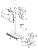 FRESH FOOD COMPARTMENT Diagram and Parts List for MX411  Admiral Refrigerator