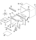 Part Location Diagram of 12001467 Whirlpool MICROWAVE CAVITY ASSEMBLY NLA