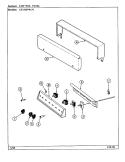 CONTROL PANEL Diagram and Parts List for CE1500PRW  Crosley Range
