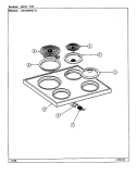 TOP ASSY. Diagram and Parts List for CE1500PRW  Crosley Range
