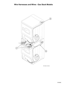 Part Location Diagram of D516367 Maytag Gas valve harness
