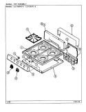 TOP ASSY. Diagram and Parts List for CG1100PRA-K  Crosley Range