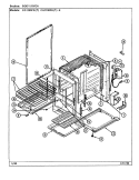 BODY / OVEN Diagram and Parts List for CG1100PRA-K  Crosley Range