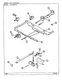 GAS CONTROLS Diagram and Parts List for CG1100PRA  Crosley Range