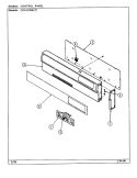 CONTROL PANEL Diagram and Parts List for CG4131WRA  Crosley Range