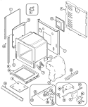 BODY Diagram and Parts List for CWE9000CDB  Maytag Wall Oven