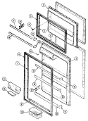 DOOR (INNER) Diagram and Parts List for RTC1700DAE  Maytag Refrigerator