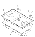 Part Location Diagram of 3801F342-80 Whirlpool NLABRACKET, COOKTOP MTG.