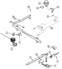 GAS CONTROLS Diagram and Parts List for GV3177WUW5  Maytag Range