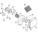 Part Location Diagram of 71001534 Whirlpool GUARD- BLO