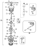 PUMP & MOTOR Diagram and Parts List for DWU9961AAX  Maytag Dishwasher