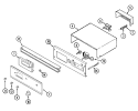 CONTROL PANEL Diagram and Parts List for 9855VUV  Magic Chef Wall Oven