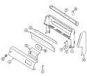 CONTROL PANEL Diagram and Parts List for 3167XYA  Magic Chef Range