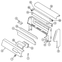 CONTROL PANEL Diagram and Parts List for CRG8600BAL  Maytag Range