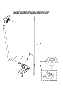 Fill And Overfill Parts Diagram and Parts List for MDBH985AWB45  Maytag Dishwasher