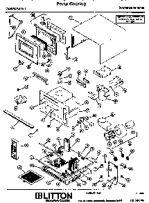 Replacement Parts Diagram and Parts List for 70 3000 Amana Microwave