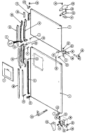 DOOR (OUTER) Diagram and Parts List for RTW22E1DAE  Maytag Refrigerator