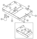 BURNER BOX ASSY. Diagram and Parts List for CVE4270B-C  Jenn-Air Cooktop