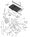 UNIT COMPARTMENT & SYSTEM Diagram and Parts List for RB19KA-2AD BL52A Admiral Refrigerator