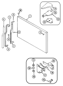 FREEZER OUTER DOOR Diagram and Parts List for GT21Y8A  Admiral Refrigerator