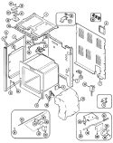 BODY Diagram and Parts List for CRE9600CDE  Maytag Range