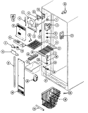 FREEZER COMPARTMENT Diagram and Parts List for RSD2000DAE  Maytag Refrigerator