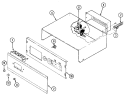 CONTROL PANEL Diagram and Parts List for L9845XUB  Norge Wall Oven