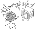 OVEN (CWE4800ACB / ACE) Diagram and Parts List for CWE5800ACE  Maytag Wall Oven