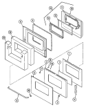 Part Location Diagram of 7701P136-60 Whirlpool HANDLE- OV