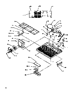 Machine Compartment Diagram and Parts List for SXD19NL-P1168802WL  Amana Refrigerator