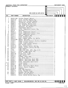 Fresh Food Compartment Page 2 Diagram and Parts List for 21090-0A  Admiral Refrigerator