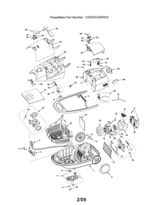 Canister Diagram and Parts List for 11629915900  Kenmore Canister Vacuum