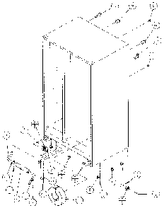 Drain And Rollers Diagram and Parts List for 35541-P1121709W  Amana Refrigerator