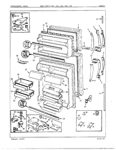 Part Location Diagram of 60354-14 Whirlpool Shelf, pick-off