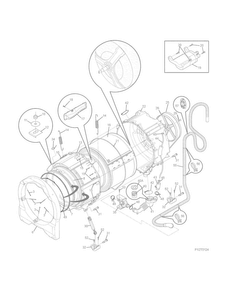 Motor/tub Diagram and Parts List for CFW4701QW0  Crosley Washer