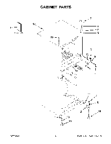 Cabinet Parts Diagram and Parts List for 10667803120  Kenmore Refrigerator