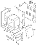 BODY (6892XVB) Diagram and Parts List for 6892XVB  Magic Chef Range