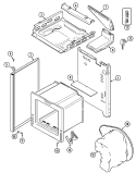 BODY Diagram and Parts List for 3116PRW  Magic Chef Range