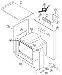 BODY Diagram and Parts List for 4151WTA  Maytag Range