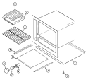 OVEN Diagram and Parts List for 4151WTA  Maytag Range