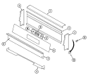 CONTROL PANEL Diagram and Parts List for 4151WTA  Maytag Range
