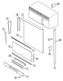 Part Location Diagram of 7118P017-60 Whirlpool SCREW
