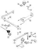 GAS CONTROLS Diagram and Parts List for CRGA500AAL  Admiral Range