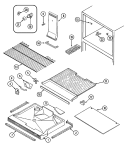 FREEZER COMPARTMENT Diagram and Parts List for GT21Y8A  Admiral Refrigerator